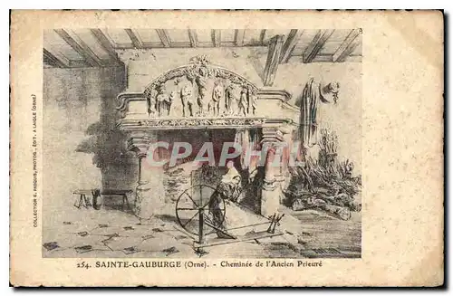 Ansichtskarte AK Sainte Gauburge Orne Cheminee de l'Ancien Prieure