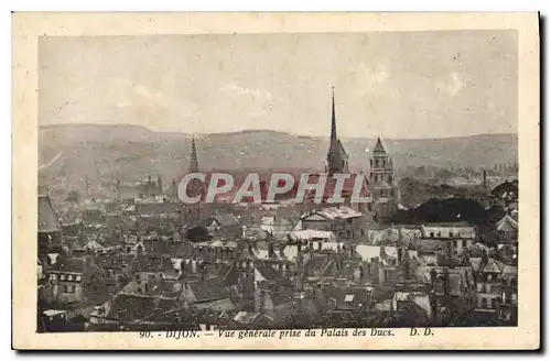 Ansichtskarte AK Dijon Vue generale prise du Palais des Ducs