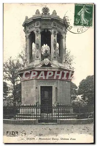 Cartes postales Dijon Monument Darcy Chateau d'eau