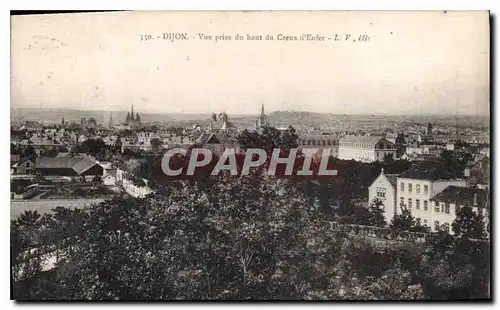 Ansichtskarte AK Dijon Vue prise du baut de Creux d'Enfer