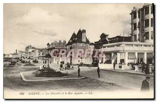 Ansichtskarte AK Dieppe Les Tourless et la Rue Aguado