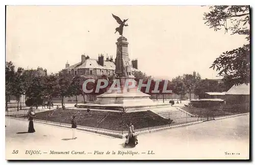 Ansichtskarte AK Dijon Monument Carnot Place de la Republique