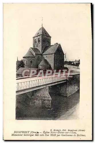 Ansichtskarte AK Domfront Orne Eglise Notre Dame sur l'Eau