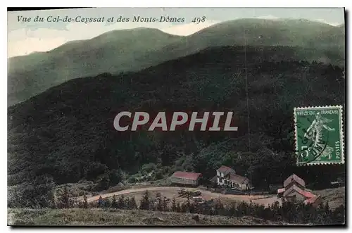 Cartes postales Vue du Col de Ceyssat et des Monts Domes