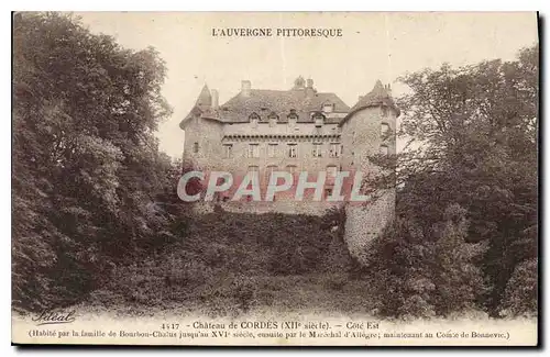 Ansichtskarte AK L'Auvergne Pittoresque Chateau de Cordes Cote Est