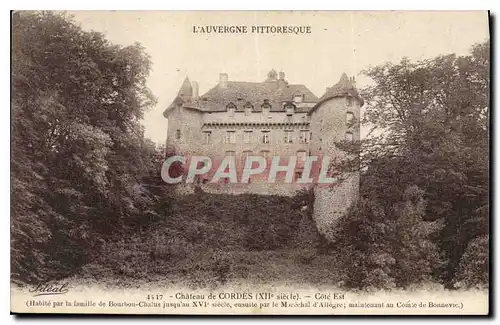 Cartes postales L'Auvergne Pittoresque Chateau de Cordes Cote Est