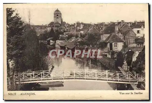 Cartes postales Alencon Vue sur la Sarthe