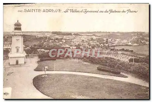 Cartes postales Sainte Adresse Le Vallon d'Ignauval vu du Plateu de Phare