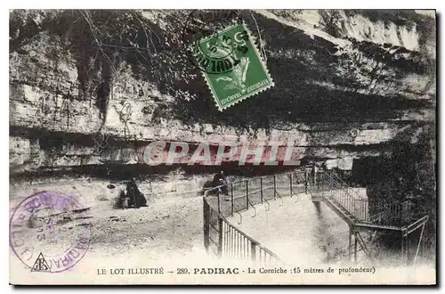 Cartes postales Le Lot Illustre Padirac La Corniche