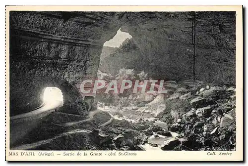 Cartes postales Mas D'Azil Ariege Sortie de la Grote cote St Girons