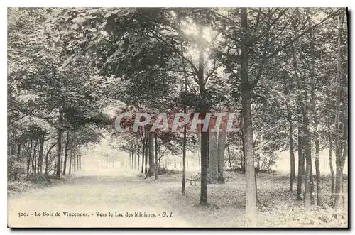 Cartes postales Le Bois de Vincennes Vers le Lac des Minimes