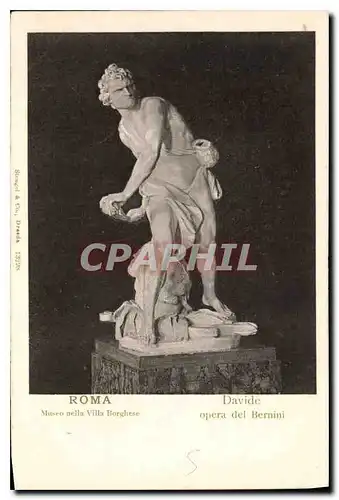 Cartes postales Roma Museo nella Villa Borghese Davide opera del Bernini