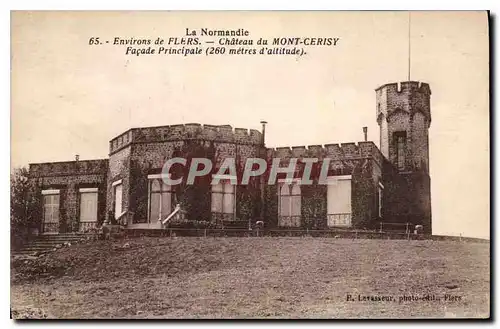 Ansichtskarte AK Environs de Flers Chateau de Mont Cerisy Facade Principale