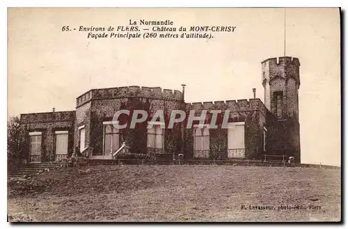 Cartes postales Environs de Flers Chateau de Mont Cerisy Facade Principale