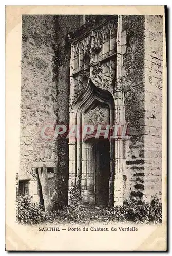 Cartes postales Sarthe Porte du Chateau de Verdelle