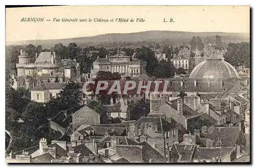 Ansichtskarte AK Alencon Vue Generale vers le Chateau et l'Hotel de Ville