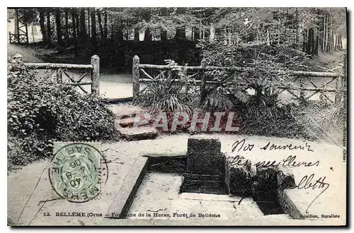 Cartes postales Belleme Orne Fontaine de la Herse Foret de Belleme