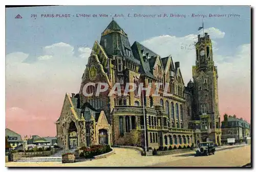 Cartes postales Paris Plage L'Hotel de Ville