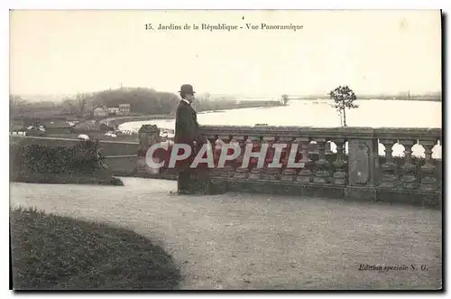 Cartes postales Jardins de la Republique Vue Panoramique