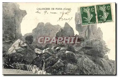 Cartes postales Calanches de Piana Corse (animee)