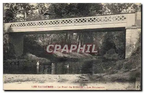 Ansichtskarte AK Les Baudieres Le Pont du Serein Les Baigneurs