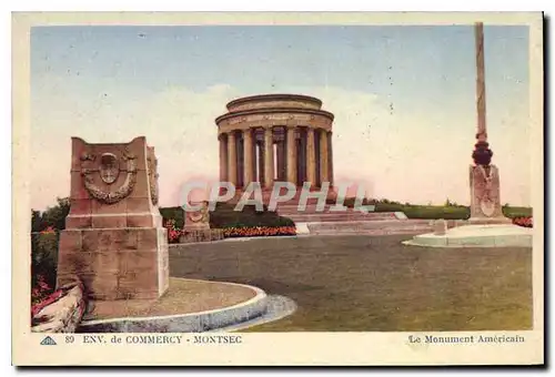 Cartes postales Env de Commercy Montsec Le Monument Americain