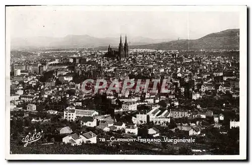 Cartes postales Clermont Ferrand Vue generale