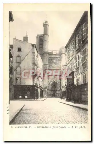 Cartes postales Clermont Cathedrale cote nord