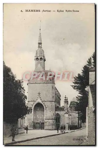 Ansichtskarte AK Mamers Sarthe Eglise Notre Dame