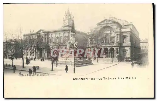 Cartes postales Avignon Le Theatre & la Mairie