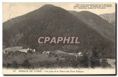 Cartes postales Abbaye de Tamie Vue prise de la Pierre des Trois Eveques