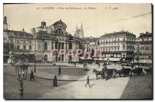 Cartes postales Angers Place du Ralliement Le Theatre