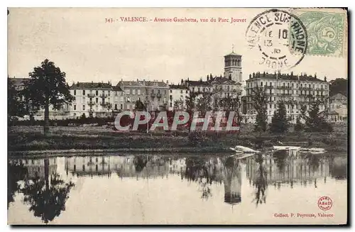 Cartes postales Valence Avenue Gambetta vue du Parc Jouvet