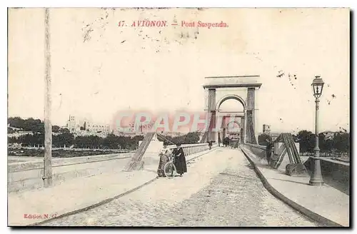 Cartes postales Avignon Pont Suspendu