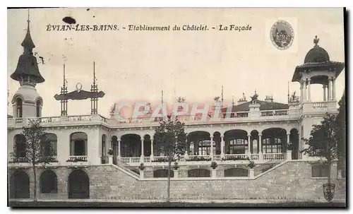 Ansichtskarte AK Evian les Bains Etablissement du Chatelet La Facade