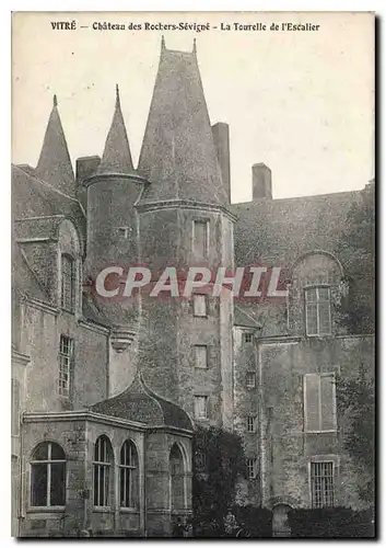 Cartes postales Vitre Chateau des Rochers Sevigne La Tourele de l'Escalier