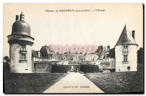 Cartes postales Chateau du Gue Pean Loir et Cher L'Entree