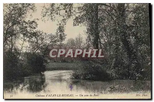 Ansichtskarte AK Chateau d'Azay Le Rideau Un coin du Parc