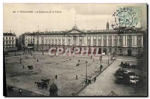 Ansichtskarte AK Toulouse Le Capitol et la Place