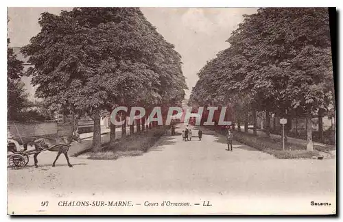 Ansichtskarte AK Chalons sur Marne Cours d'Ormesson