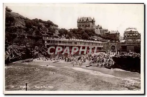 Cartes postales Biarritz Plage du Port Vieux