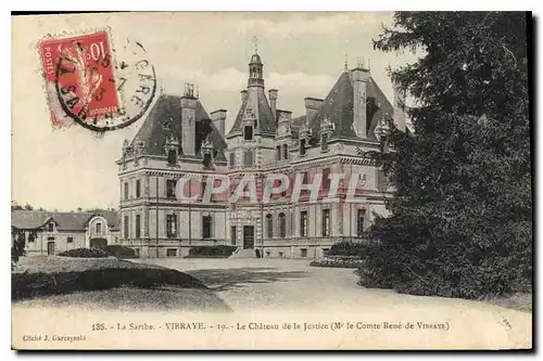 Cartes postales La Sarthe Vibraye Le Chateau de la Justice