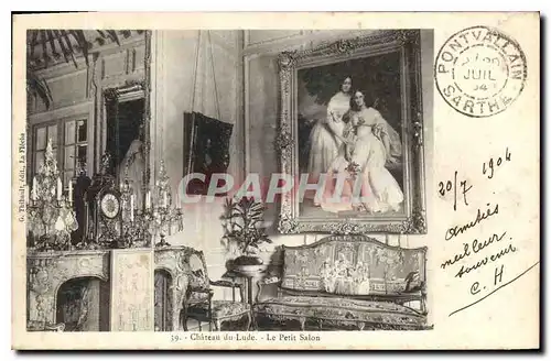 Cartes postales Chateau de Lude Le Petit Salon