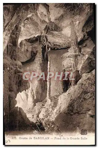 Cartes postales Grotte de Dargilan Fond de la Grande Salle