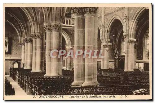 Ansichtskarte AK Mattaincourt Interieur de la Basilique bas cotes