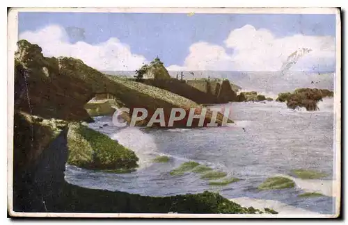 Cartes postales Biarritz La Roche percee et l'ensemble