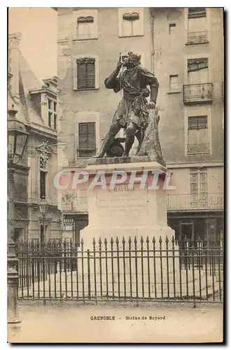 Ansichtskarte AK Grenoble Statue de Bayard