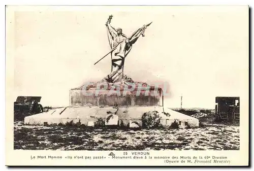 Cartes postales Verdun Le Mort Homme lis nont pas passe