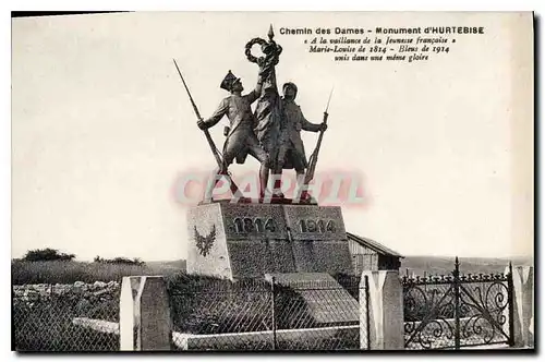 Ansichtskarte AK Chamin des Dames Monument d'Hurtebise