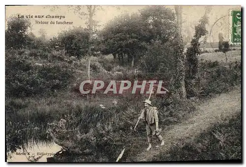 Cartes postales La vie aux champs Retour du facheur